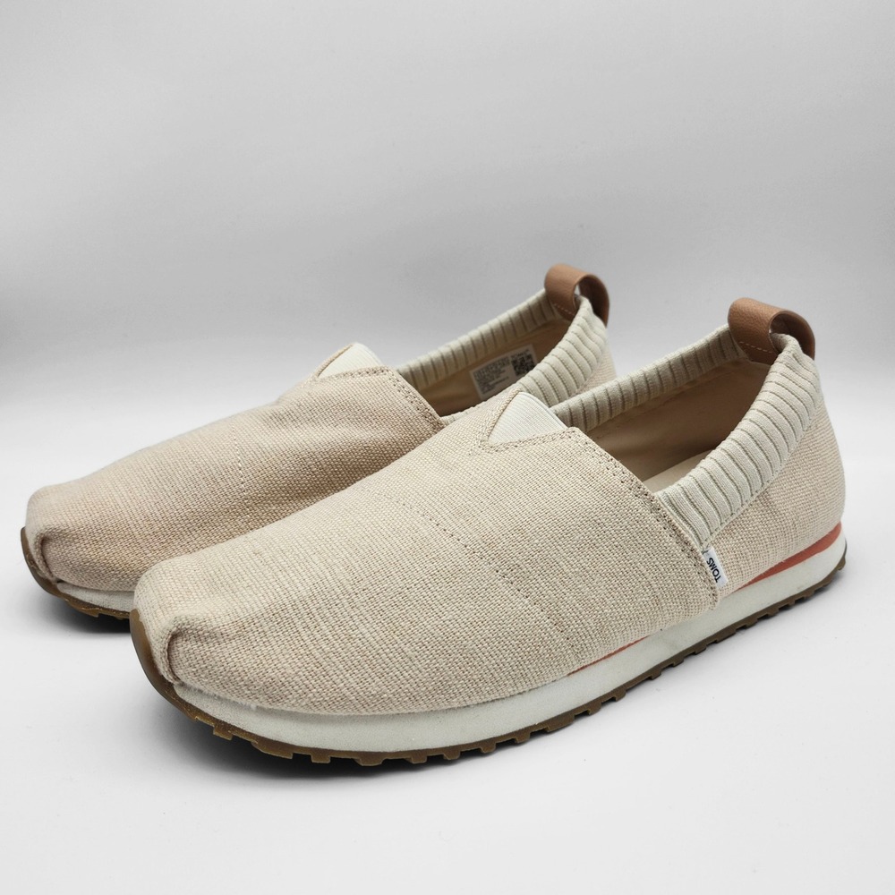 TOMS Alpargata Resident 2.0 Slip On canvas Sneakers Shoes Neutral Natural Beige